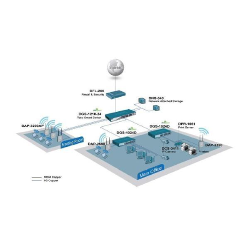 D-LINK DGS-1210-16 SWITCH GESTITO L2 - 16 x 10/100/1000 + 4 x SFP CONDIVISO